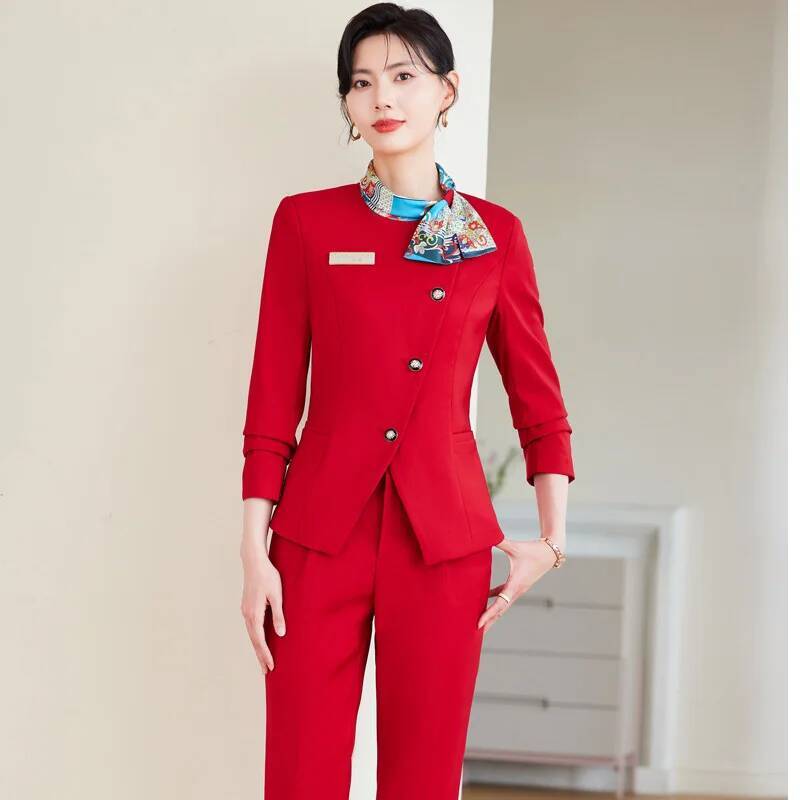 Women Formal Wear Interview - Plus Size Formal Elegant Styles Pantsuits