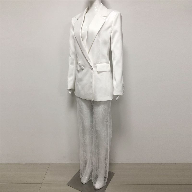 White Lace Women Suit Pants Se - đánh giá và giá Women'S Holiday Formal Wear