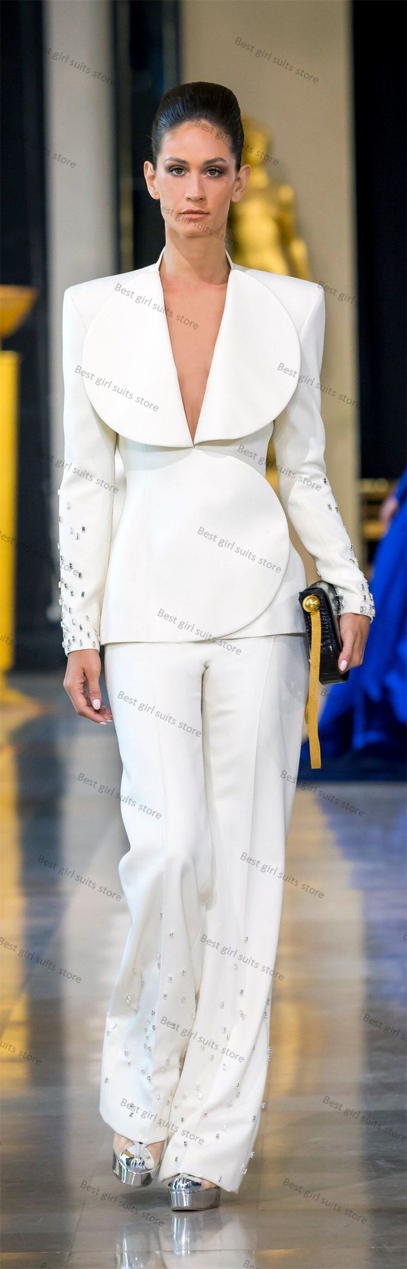 Elegant White Women Suit Set 2 - đánh giá và giá Women'S Formal Wear Tuxedo