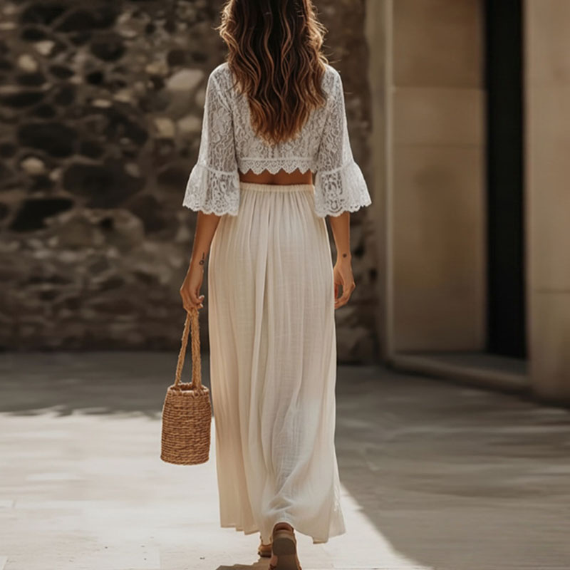 Womens Bohemian Lace Two Piece - đánh giá và giá Women'S Formal Wear Suit