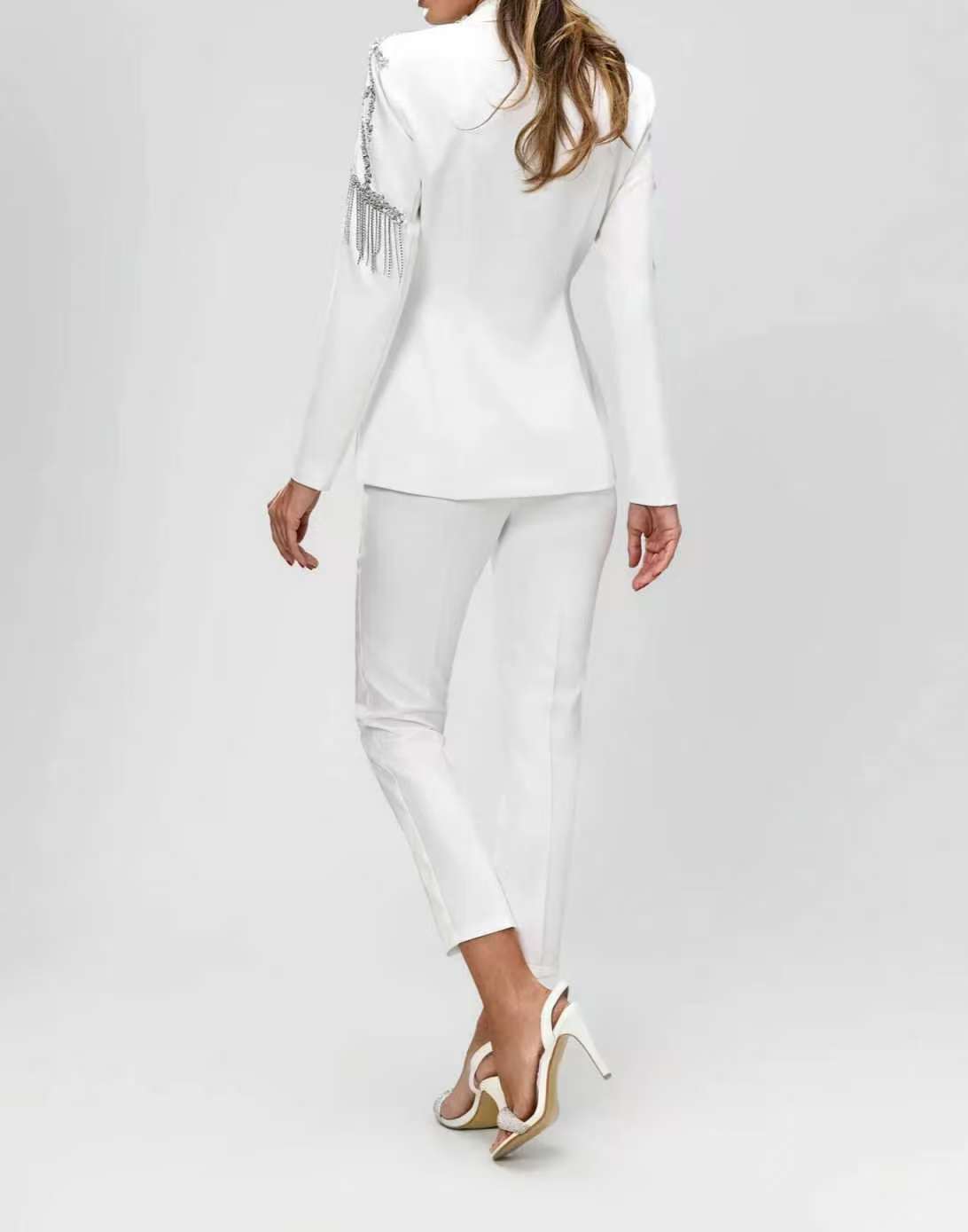 Crystals Beading Women Suit Se - đánh giá và giá Women'S Formal Wear Tuxedo