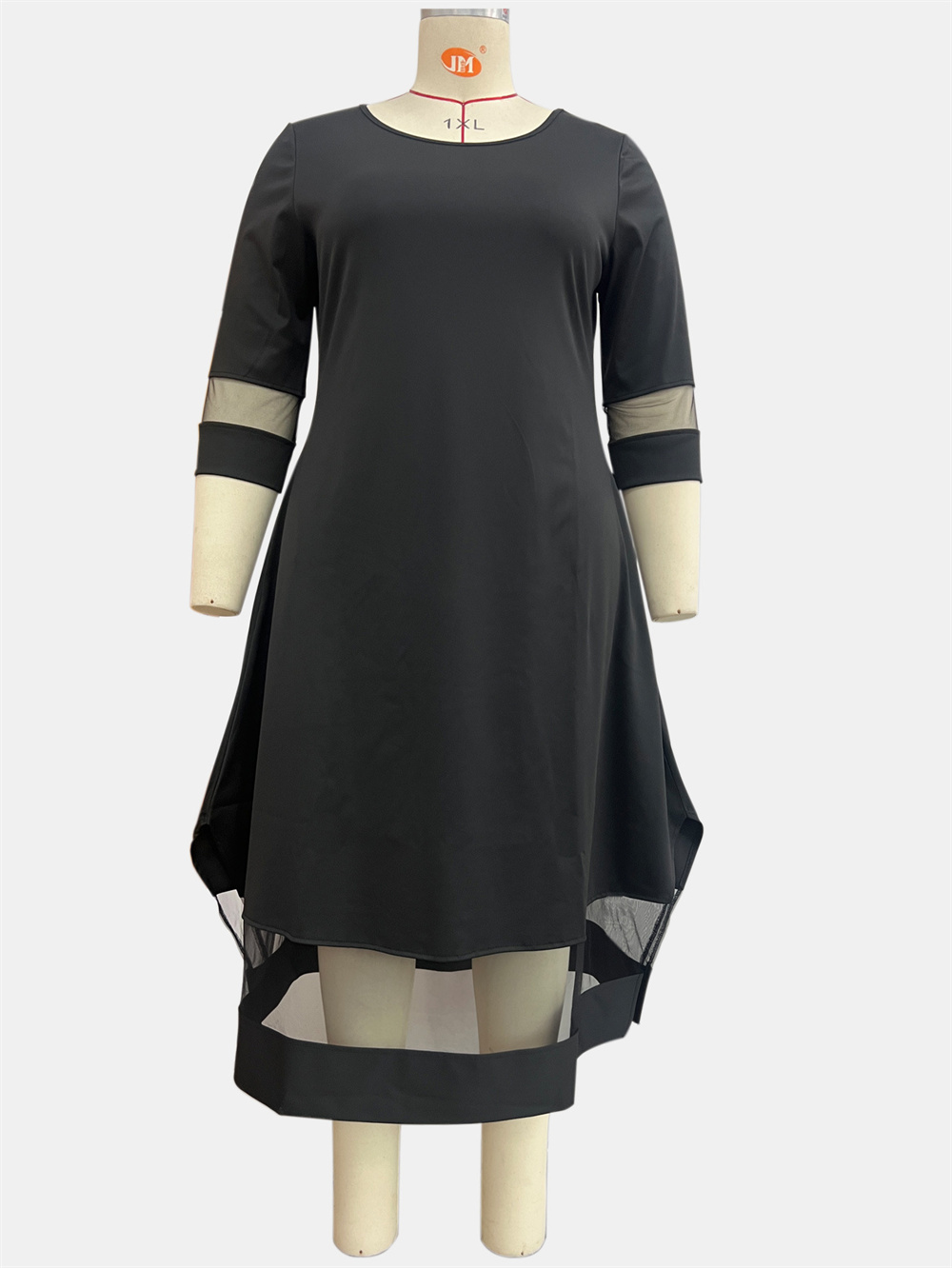 GIBSIE Plus Size Black Contras - đánh giá và giá Women Formal Office Wear Tops