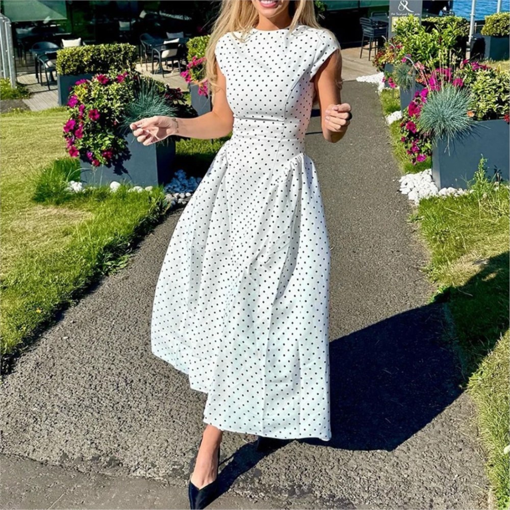 Summer Printed Polka Dot Women - đánh giá và giá Women Formal Office Wear Tops