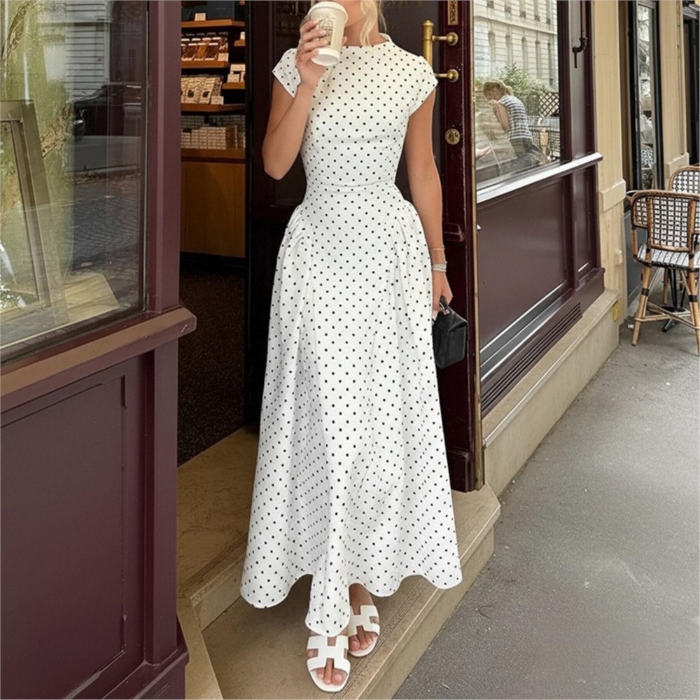 Summer Printed Polka Dot Women - đánh giá và giá Women Formal Office Wear Tops