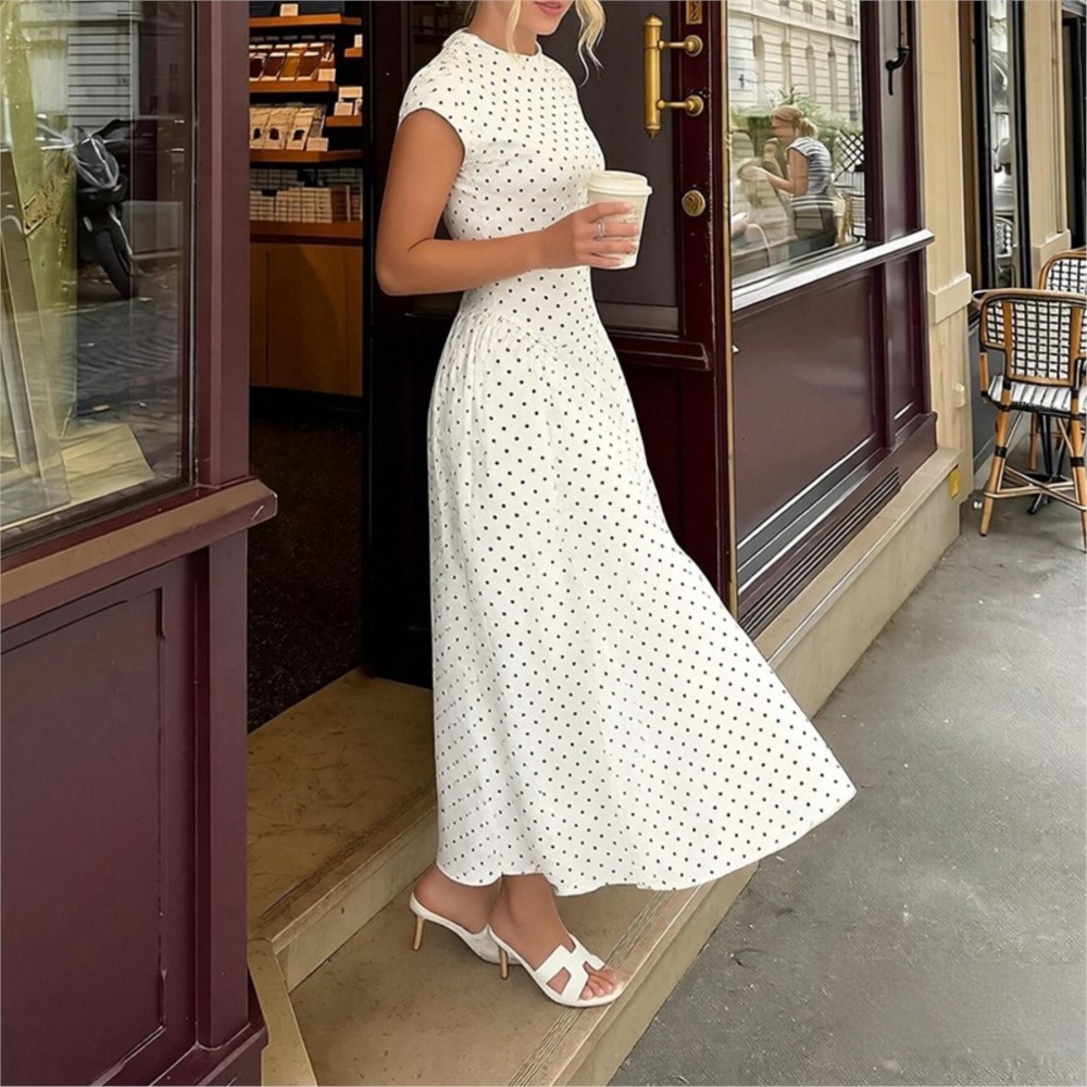 Summer Printed Polka Dot Women - đánh giá và giá Women Formal Office Wear Tops