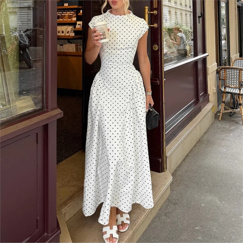 Summer Printed Polka Dot Women - đánh giá và giá Women Formal Office Wear Tops