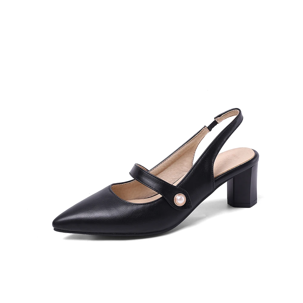 Summer New Elegant Beige Black - đánh giá và giá Slingback Heel Formal