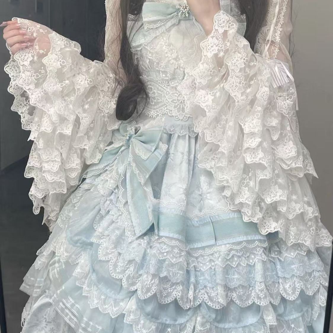 Sweet Lolita Blouse Lace Trim  - đánh giá và giá Formal Wear Japan Women