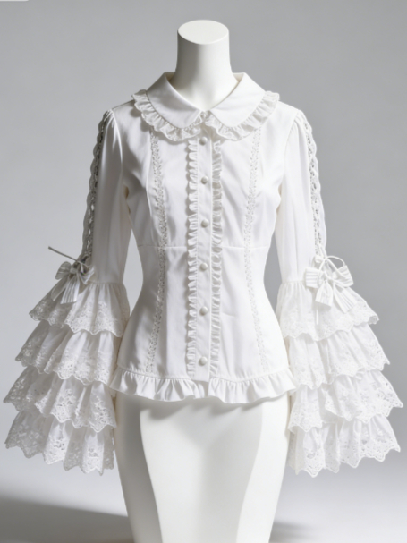 Sweet Lolita Blouse Lace Trim  - đánh giá và giá Formal Wear Japan Women