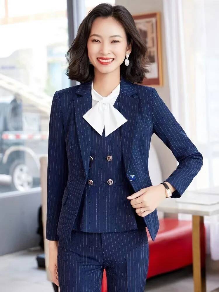 Fashion Striped Formal Busines - đánh giá và giá Women Formal Wear Interview