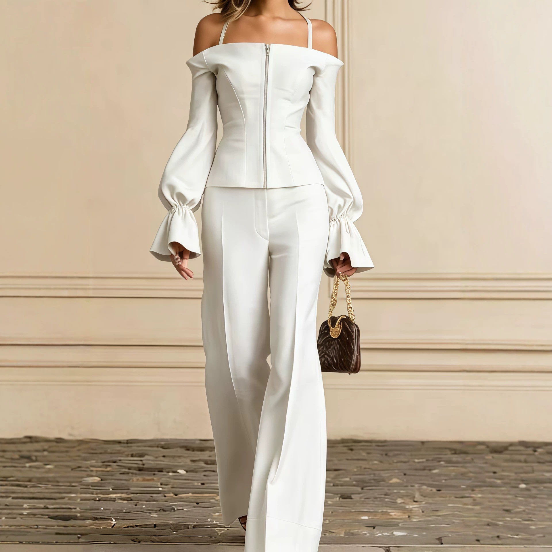 2 Piece Pants Set Women Solid  - đánh giá và giá Women'S Formal Wear Suit