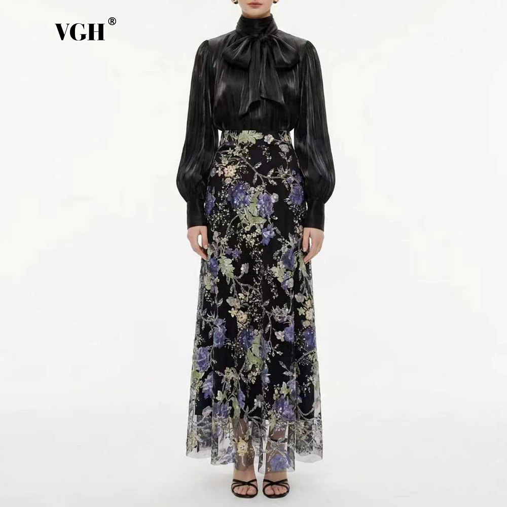 VGH Elegant Chic Black Floral  - đánh giá và giá Women'S Formal Wear Suit
