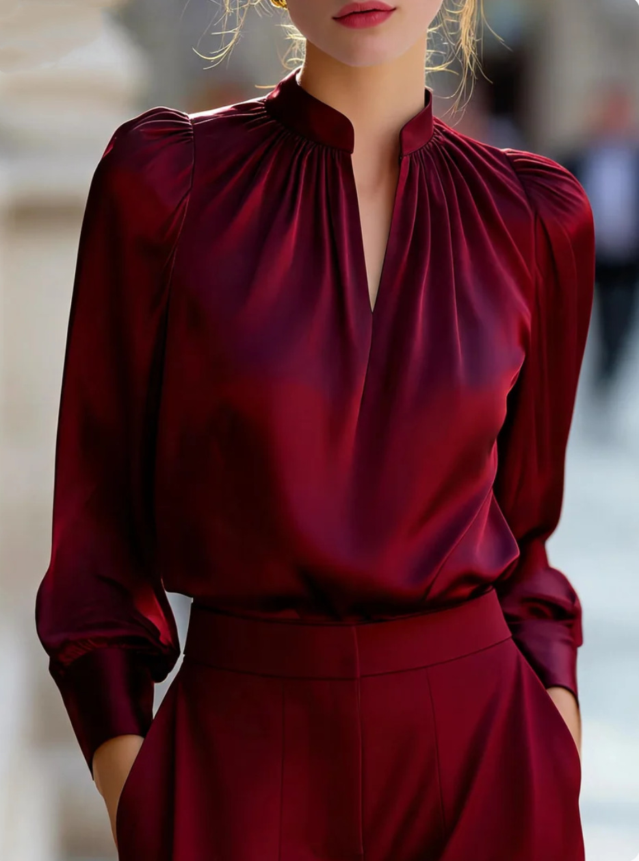 Women Formal Satin Shirt Manda - đánh giá và giá Women'S Formal Wear Suit