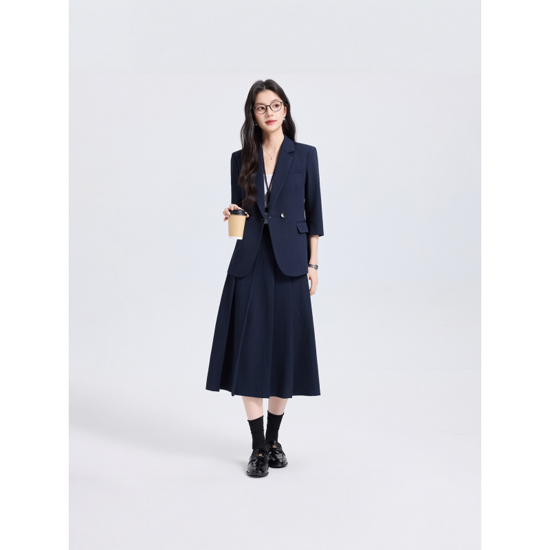 Navy Blue Women's Suit Set for - đánh giá và giá Women Formal Wear Interview