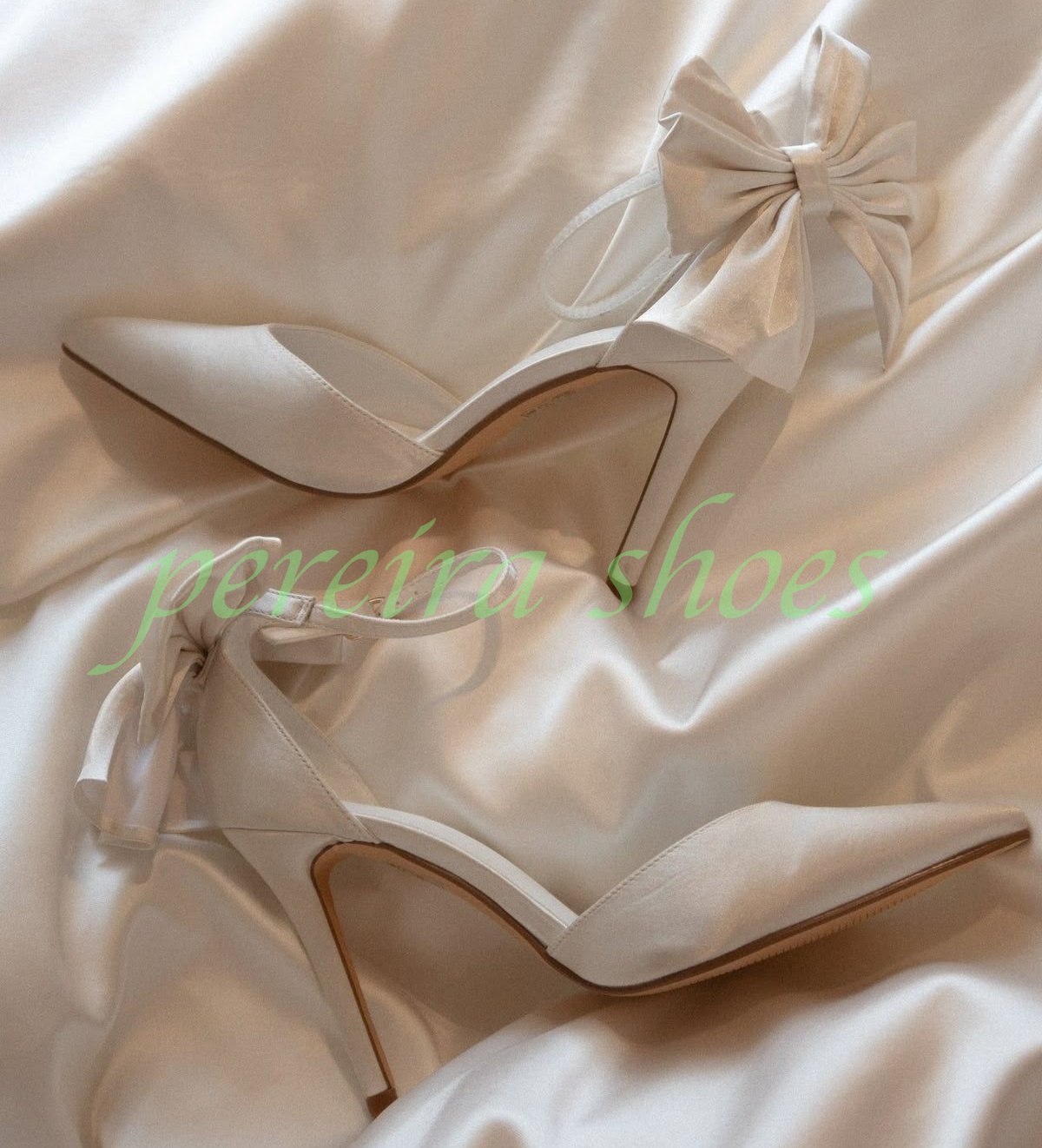Women Ivory Satin Pointed Toe  - đánh giá và giá Slingback Heel Formal