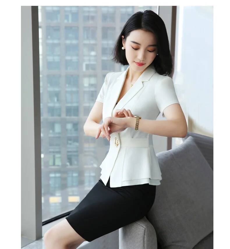 Formal Uniform Styles Blazers  - đánh giá và giá Women Formal Office Wear Tops