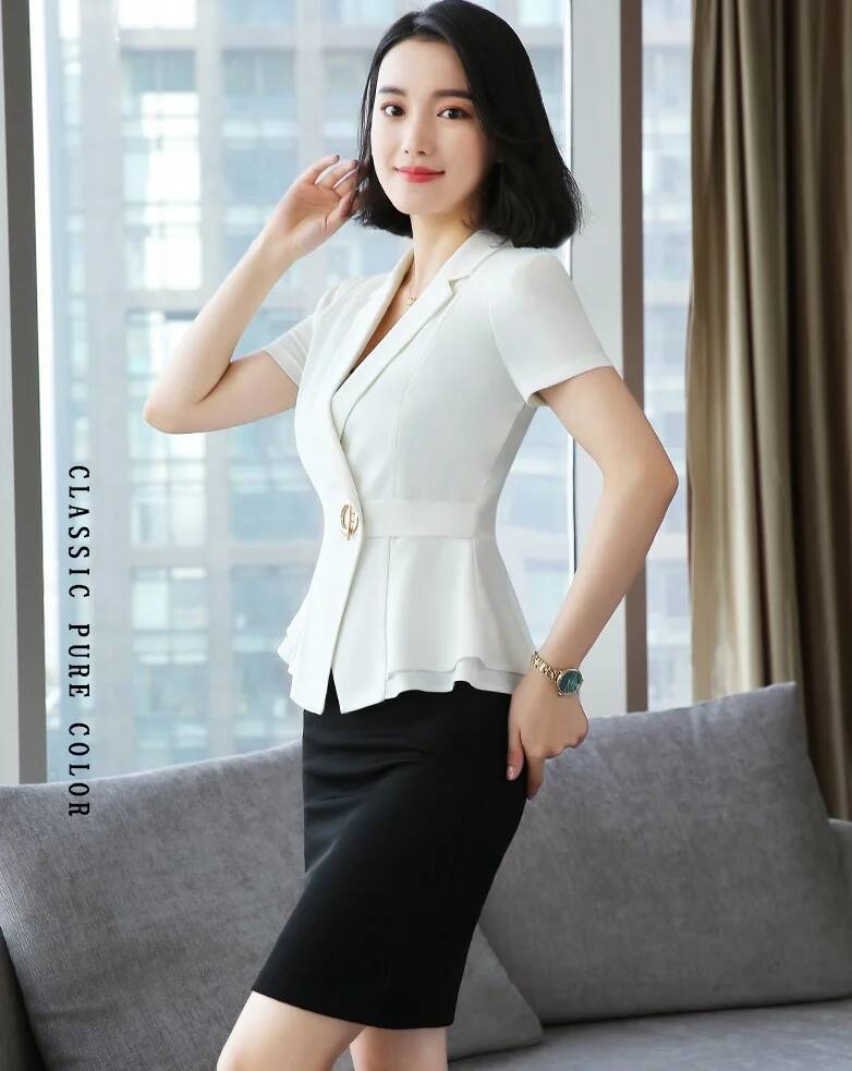 Formal Uniform Styles Blazers  - đánh giá và giá Women Formal Office Wear Tops