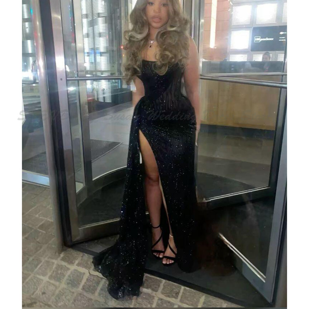 Simple Black Prom Dresses Wome - đánh giá và giá Formal Dress Female
